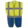 Jaune - Bleu roi - Front - Yoko - Gilet EXECUTIVE - Adulte