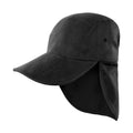 Noir - Front - Result Headwear - Casquette légionnaire