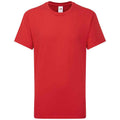 Rouge - Front - Fruit of the Loom - T-shirt ICONIC - Enfant