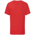 Rouge - Back - Fruit of the Loom - T-shirt ICONIC - Enfant