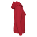 Rouge - Side - Fruit of the Loom - Veste à capuche PREMIUM - Femme