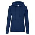 Bleu marine - Front - Fruit of the Loom - Sweat à capuche - Femme