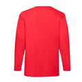 Rouge - Back - Fruit of the Loom - T-shirt VALUEWEIGHT - Homme