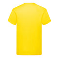 Jaune - Back - Fruit of the Loom - T-shirt ORIGINAL - Homme