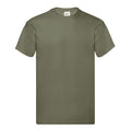 Olive classique - Front - Fruit of the Loom - T-shirt ORIGINAL - Homme