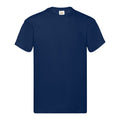 Bleu marine - Front - Fruit of the Loom - T-shirt ORIGINAL - Homme