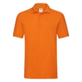 Orange - Front - Fruit of the Loom - Polo PREMIUM - Homme