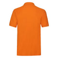 Orange - Back - Fruit of the Loom - Polo PREMIUM - Homme