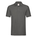 Graphite clair - Front - Fruit of the Loom - Polo PREMIUM - Homme