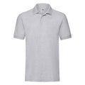 Gris chiné - Front - Fruit of the Loom - Polo PREMIUM - Homme