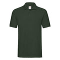 Vert bouteille - Front - Fruit of the Loom - Polo PREMIUM - Homme