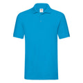 Azur - Front - Fruit of the Loom - Polo PREMIUM - Homme