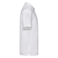 Blanc - Side - Fruit of the Loom - Polo PREMIUM - Homme