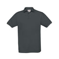 Gris foncé - Front - B&C - Polo SAFRAN - Homme