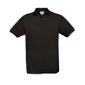 Noir - Front - B&C - Polo SAFRAN - Homme