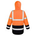 Orange fluo - Noir - Back - Result Core - Manteau - Adulte