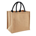 Beige pâle - Noir - Front - Westford Mill - Tote bag MIDI