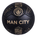 Noir - Doré - Front - Manchester City FC - Ballon de foot SIGNATURE