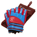 Bordeaux - Bleu marine - Back - West Ham United FC - Gants de gardien de but DELTA - Enfant