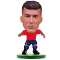 Rouge - Doré - Bleu foncé - Back - Spain - Figurine de foot RODRI