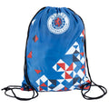 Bleu roi - Blanc - Rouge - Front - Rangers FC - Sac à cordon