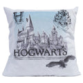 Blanc - Noir - Front - Harry Potter - Coussin HOGWARTS