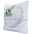 Blanc - Back - Star Wars The Mandalorian - Coussin