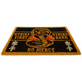 Noir - jaune - Front - Cobra Kai - Paillasson NO MERCY