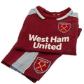 Bordeaux - Bleu ciel - Front - West Ham United FC - Ensemble haut et short - Bébé