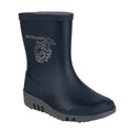 Bleu - Gris - Front - Dunlop - Bottes de pluie - Enfant