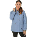 Bleu denim - Back - Trespass - Veste imperméable SEAWATER - Femme