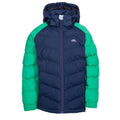 Bleu marine-vert - Front - Trespass - Doudoune SIDESPIN - Garçon