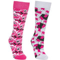 Rose - Front - Trespass - Chaussettes de ski ROCKIES - Unisexe