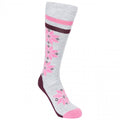 Gris chiné - Front - Trespass - Chaussettes de ski SNOWFALL - Femme