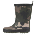 Vert - Marron - Noir Camouflage - Side - Trespass - Bottes de pluie PUDDLE - Enfant