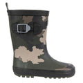 Vert - Marron - Noir - Side - Trespass - Bottes de pluie PUDDLE - Enfant