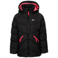 Noir - Front - Trespass - Veste matelassée ANNAH - Enfant