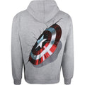 Gris - Back - Captain America - Veste à capuche SHIELD - Homme