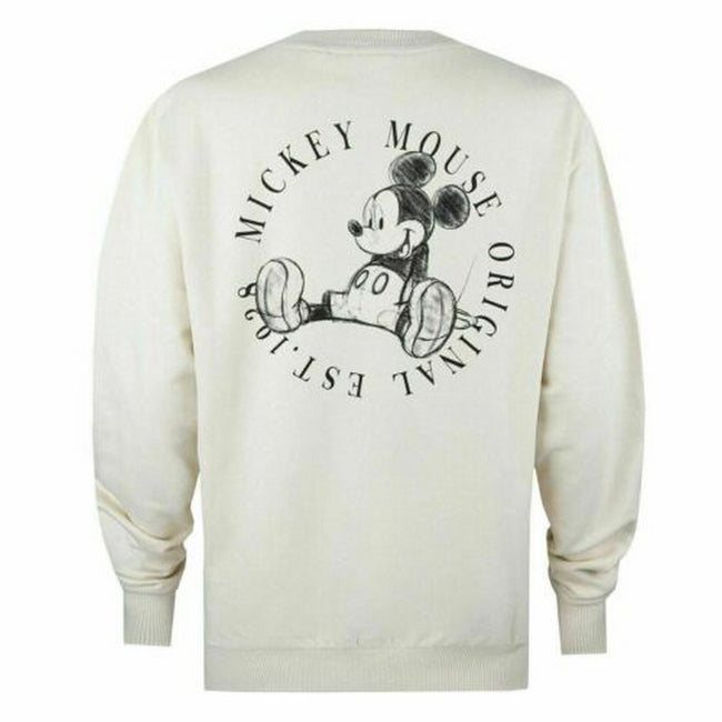 Sweat-Shirt - Mickey Mouse Gris Clair Chiné Femme