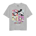 Gris chiné - Front - Mickey Mouse & Friends - T-shirt - Fille