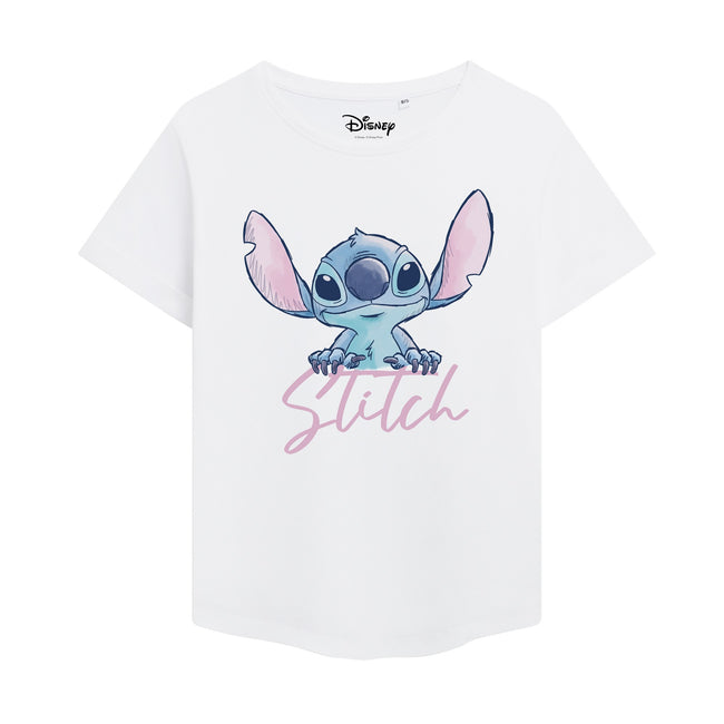 tee-shirt femme a manches courtes lilo et stitch- disney