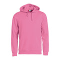 Rose vif - Front - Clique - Sweat à capuche BASIC - Adulte