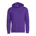 Lilas vif - Front - Clique - Sweat à capuche BASIC - Adulte