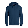 Bleu marine foncé - Front - Clique - Sweat à capuche BASIC - Adulte