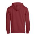 Bordeaux - Back - Clique - Sweat à capuche BASIC - Adulte