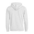 Blanc - Back - Clique - Sweat à capuche BASIC - Adulte