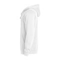 Blanc - Side - Clique - Sweat à capuche BASIC - Adulte