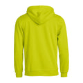 Vert fluo - Back - Clique - Sweat à capuche BASIC - Adulte