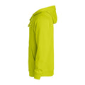 Vert fluo - Side - Clique - Sweat à capuche BASIC - Adulte