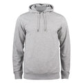 Gris chiné - Front - Clique - Sweat à capuche PREMIUM - Homme